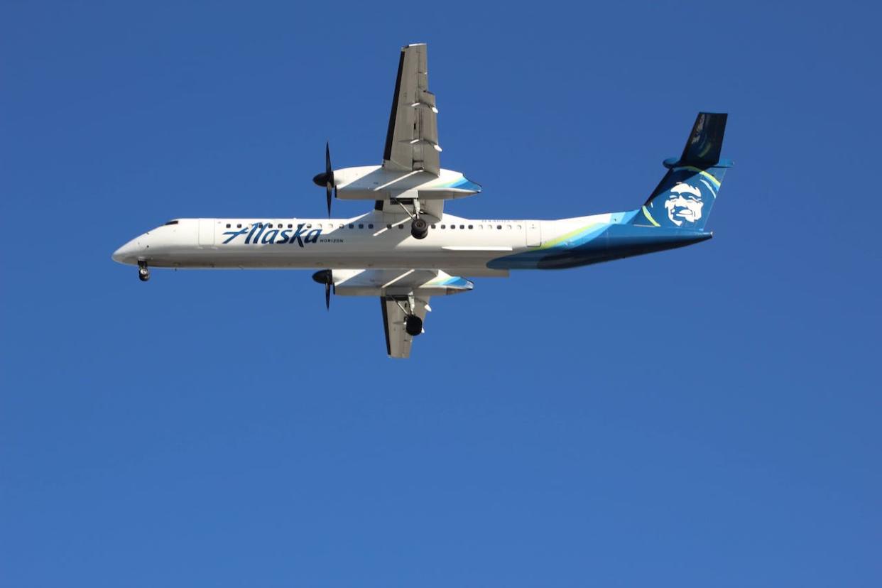 Is Alaska Airlines Good? Pictured: an Alaska Airlines aircraft in the air.