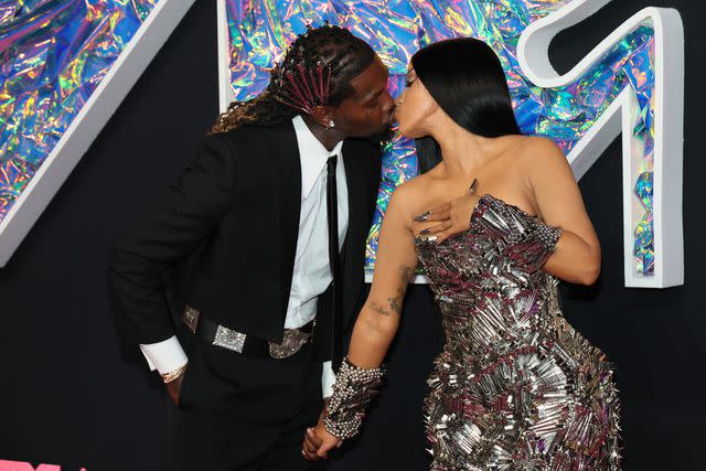 <p>Dia Dipasupil/FilmMagic</p> Offset and Cardi B attend the 2023 MTV Video Music Awards