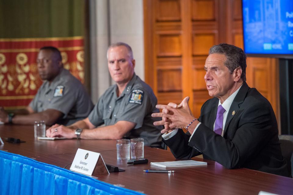 Gov. Andrew Cuomo held a press briefing June 2 2020, amid coronavirus and civil unrest in cities across the state after George Floyd death while being apprehended by Minneapolis Police early last week.