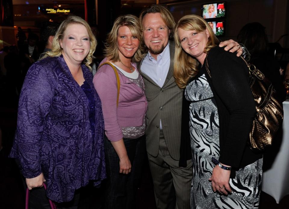 The “Sister Wives” cast in happier times in Las Vegas on April 13, 2012. Getty Images for AEG Live