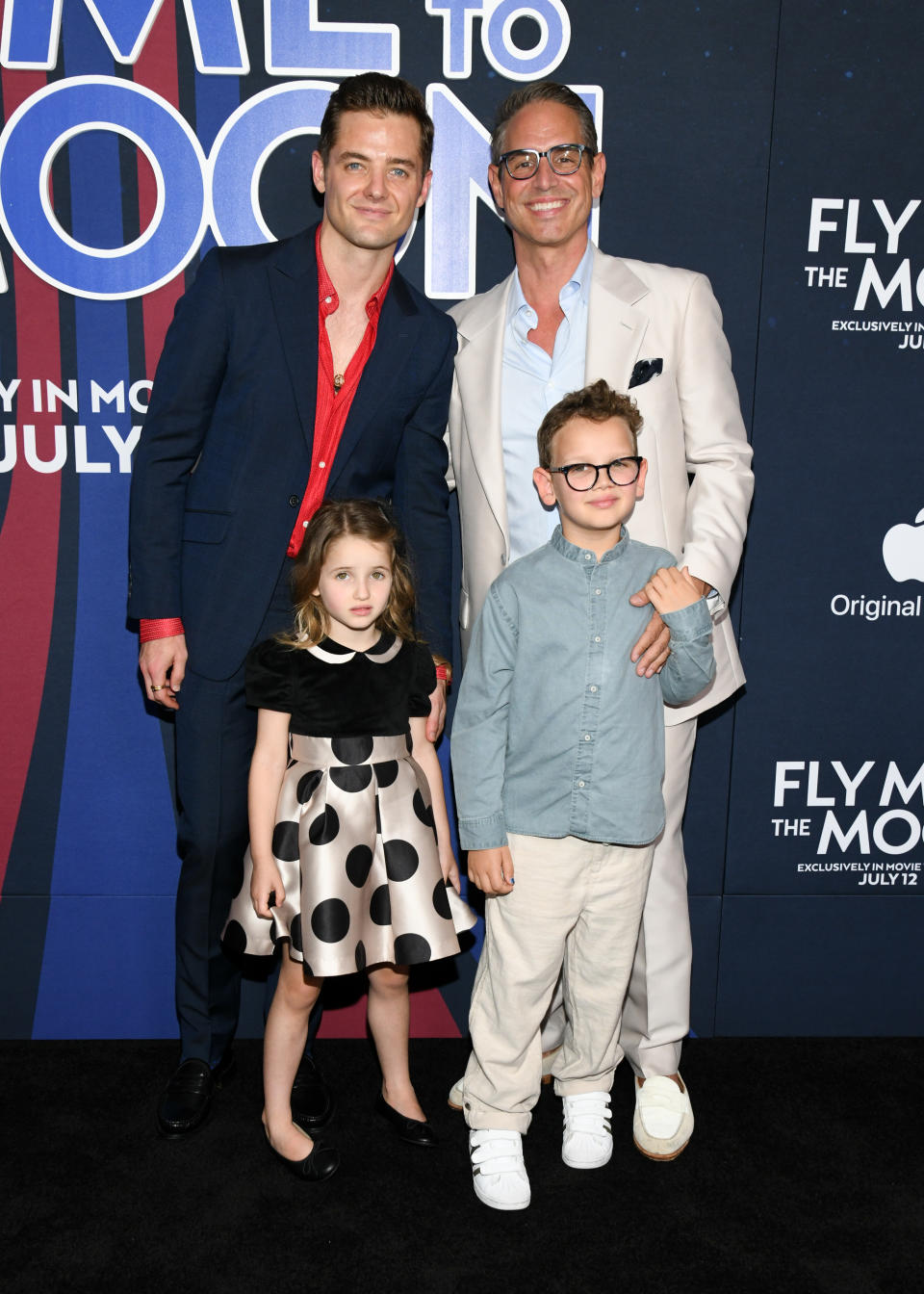 Robbie Rogers and Greg Berlanti at ‘Fly Me To The Moon’  New York premiere held at the AMC Lincoln Square on July 8, 2024 in New York, New York.