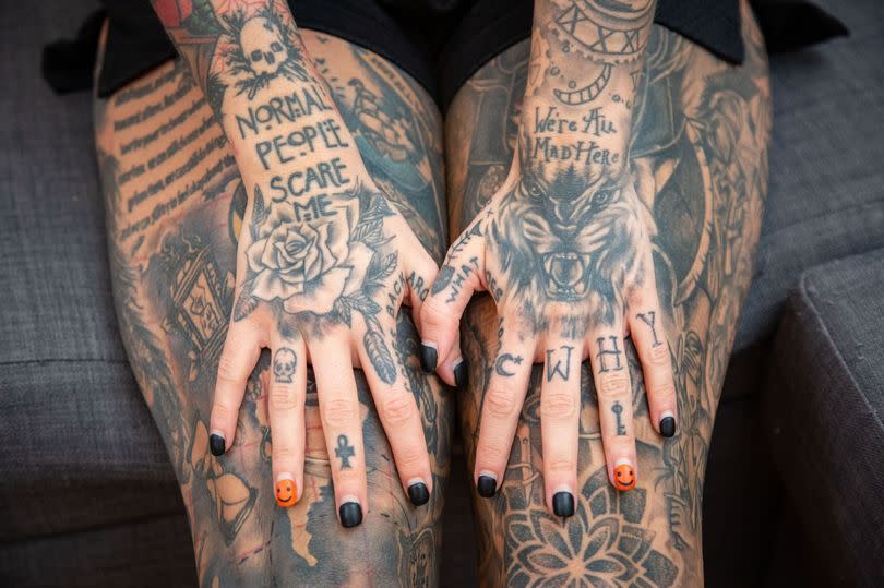 Sarah's tattoos -Credit:William Lailey / SWNS