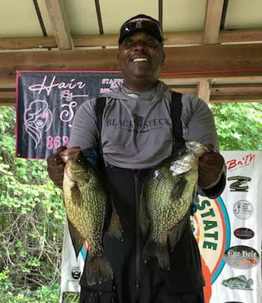 Sam Cooper had a 14-fish aggregate of 24.37 pounds to win first place during the Sunshine State Crappie Trail season championship tournament May 27-28 on Rodman Reservoir.