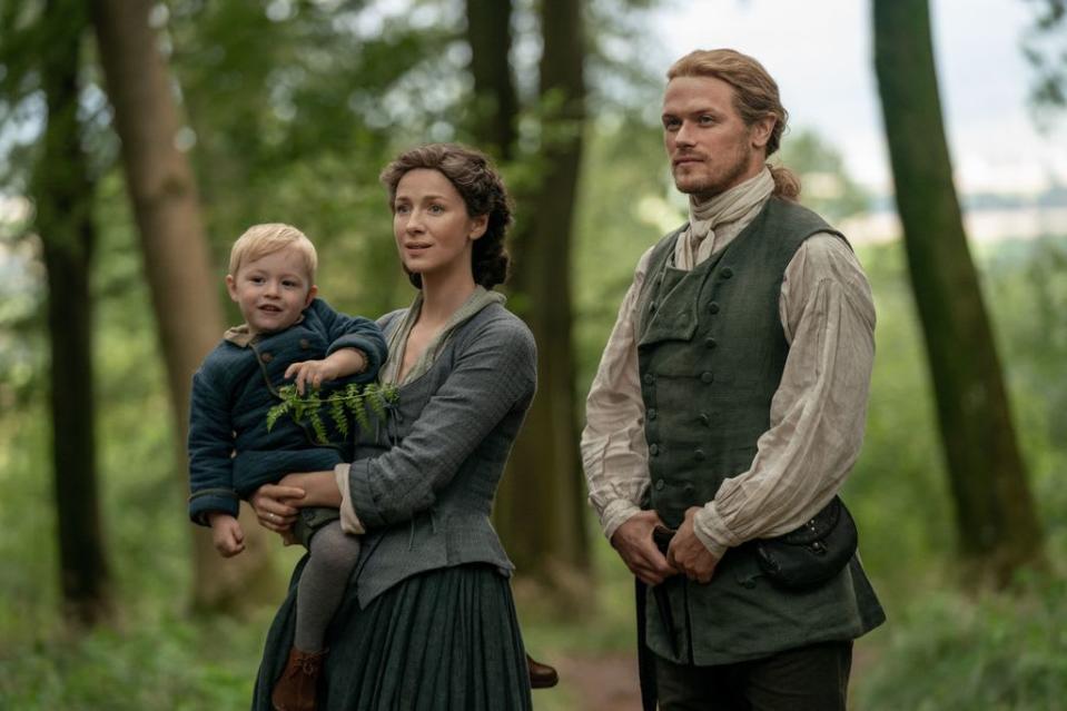 Caitriona Balfe and Sam Heughan in Outlander