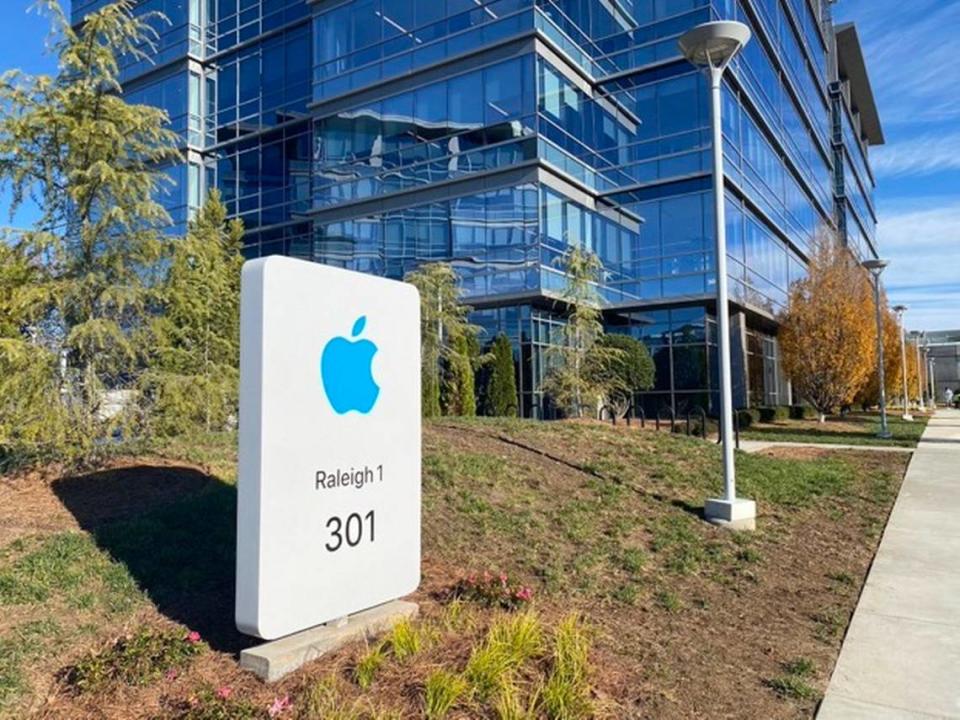 Apple is leasing a building on MetLife’s technology campus in Cary until it builds its own Research Triangle Park offices.
