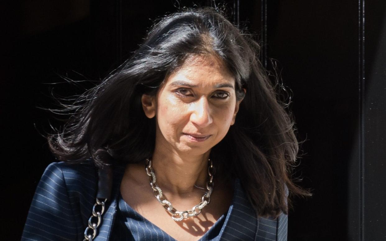 Suella Braverman sent guidance to lawyers last week stating that they should refrain from dismissing policies as unlawful - Anadolu Agency/Getty
