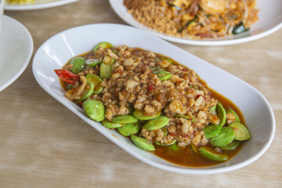 Nangfa Thai Kitchen - Stir-fried Sambal Petai with minced Chicken