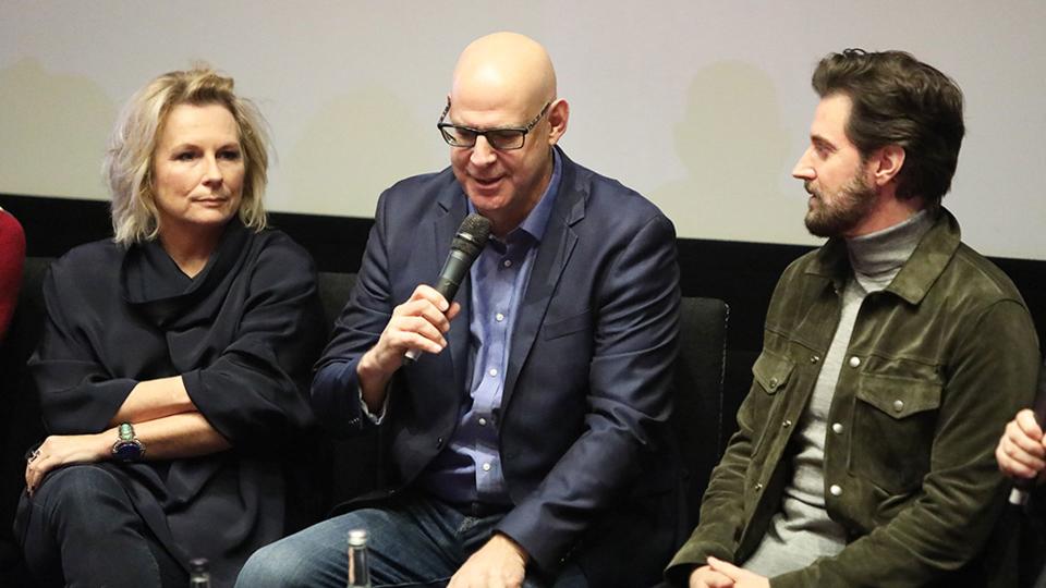 Richard Armitage in a Q&A panel with Harlan Coben and Jennifer Saunders