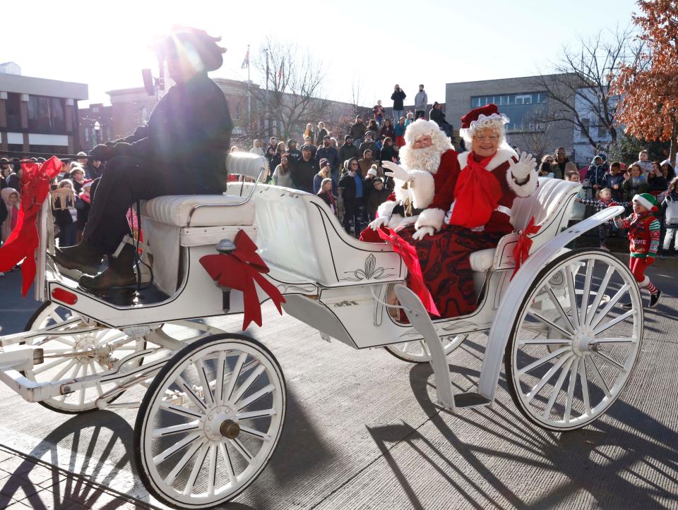 Images from the downtown Christmas parade in Springfield on December 11, 2021.