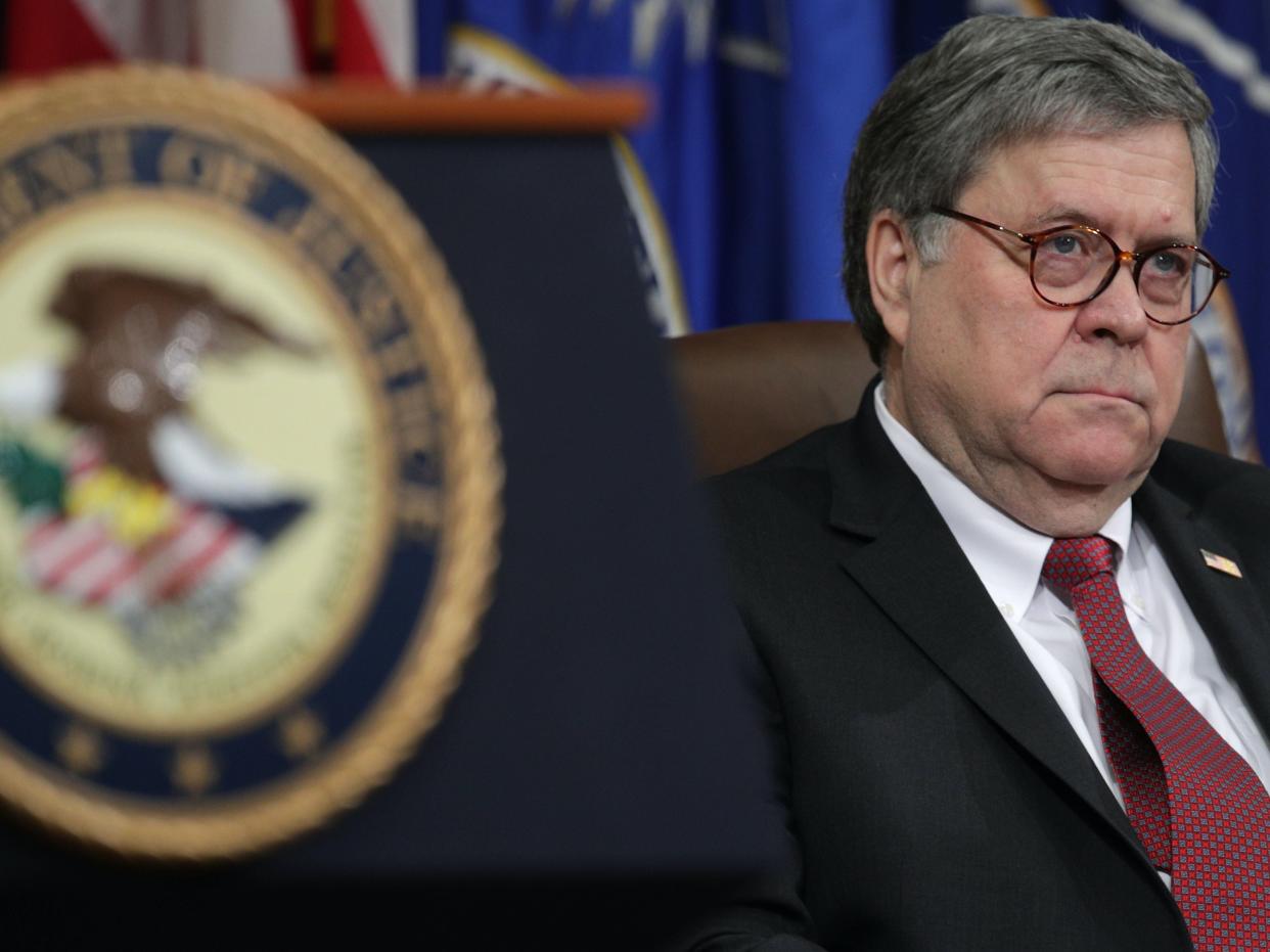 Attorney General Bill Barr labelled New York City, Portland, and Seattle 'anarchist jurisdictions' last month (Getty Images)