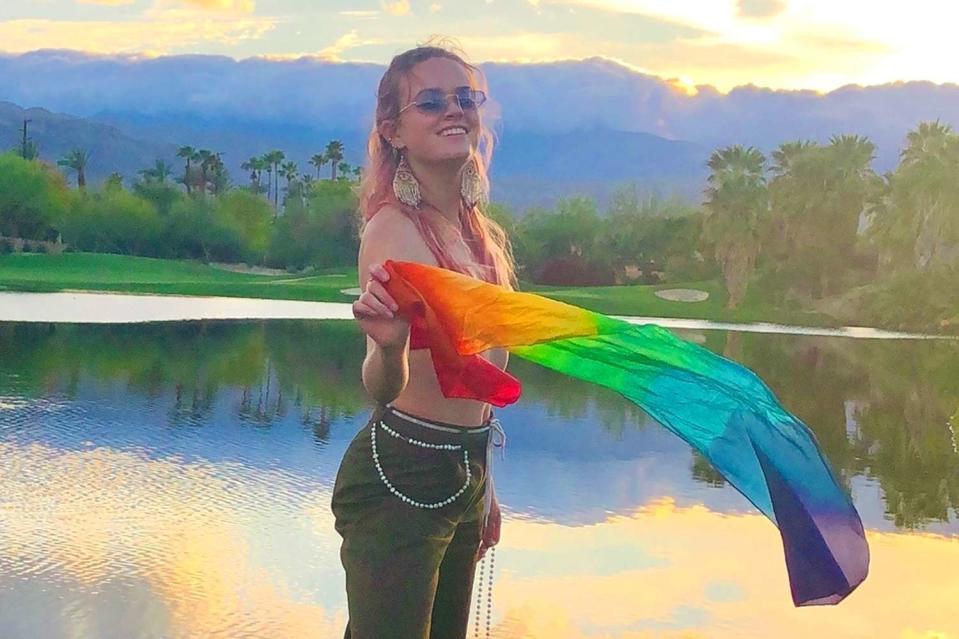 <p>Ava Phillippe/Instagram</p> Ava Phillippe in a post she shared celebrating Pride Month 2024