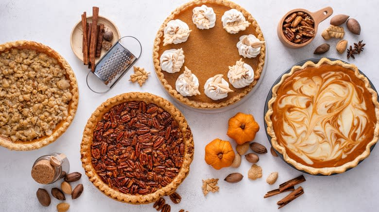 Various fall pies