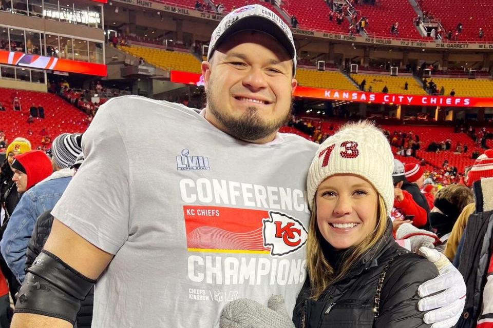 Kansas City Chiefs' Nick Allegretti and Wife Christina Welcome Twins Hours Ahead of Super Bowl Win