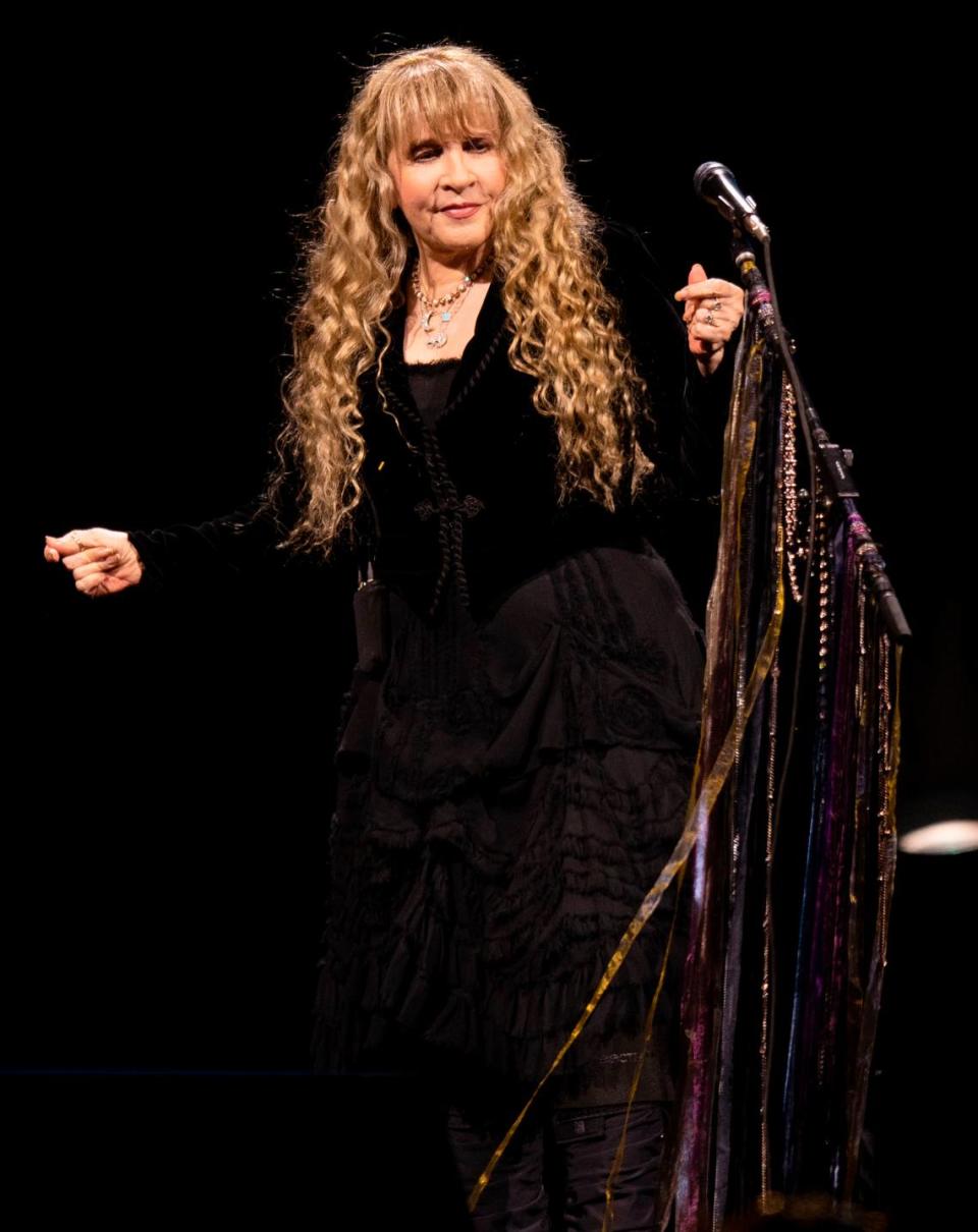 Stevie Nicks weaves her magical spell on the crowd as she performs at Raleigh, N.C.’s PNC Arena, Friday night, May 12, 2023.