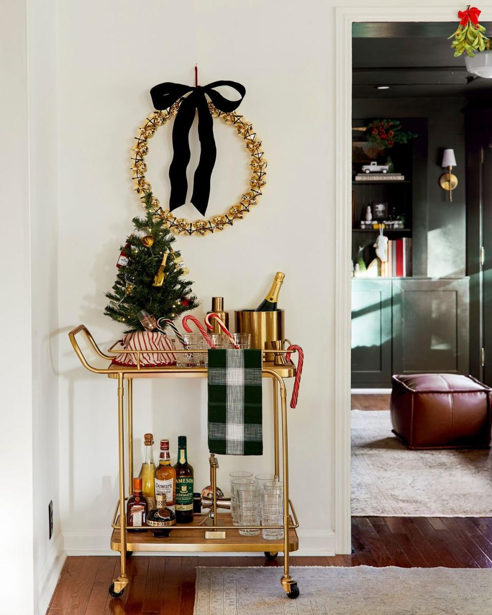 Style a Festive Bar Cart