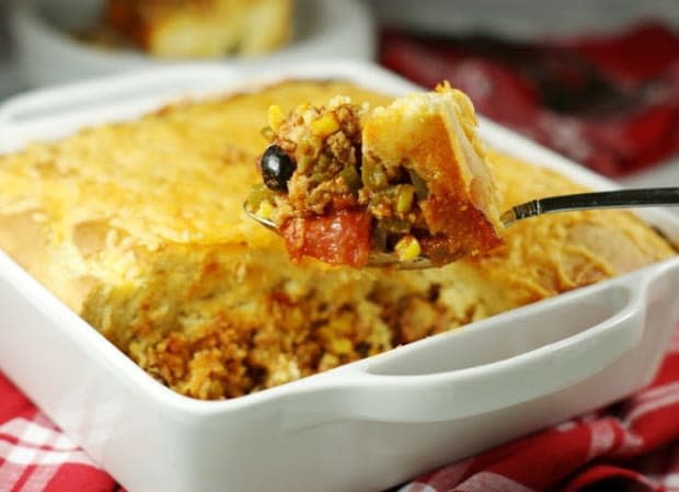 <p><a href="https://www.thekitchenismyplayground.com/2013/04/tamali-pie-casserole-countrycrockstars.html" rel="nofollow noopener" target="_blank" data-ylk="slk:The Kitchen Is My Playground;elm:context_link;itc:0;sec:content-canvas" class="link ">The Kitchen Is My Playground</a></p>