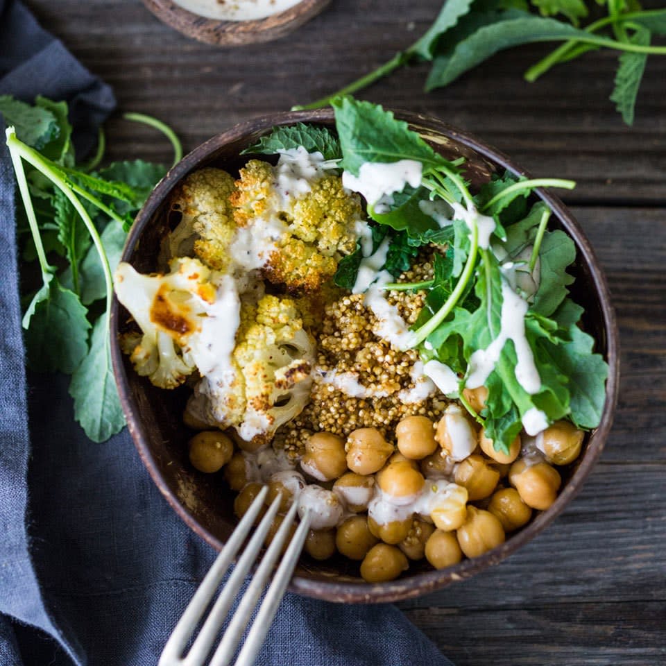 Grain Bowl with Chickpeas & Cauliflower