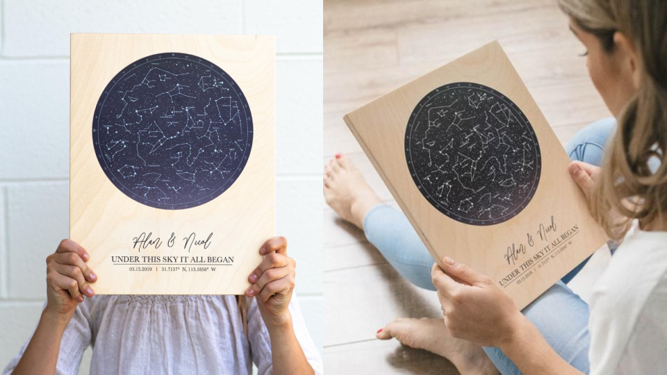 Best gifts for couples: Star map