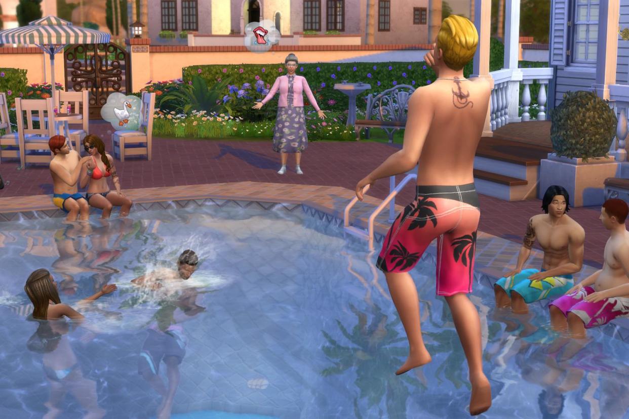 The first Sims game was released in 2000, whilst The Sims 4 (pictured here) came out in 2014: The Sims/Electronic Arts
