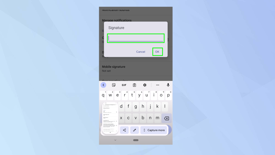 How to create and change a signature in Gmail