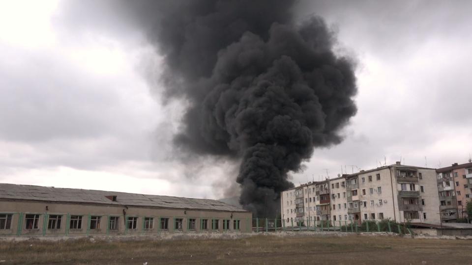 Nagorno-Karabakh Conflict Smoke