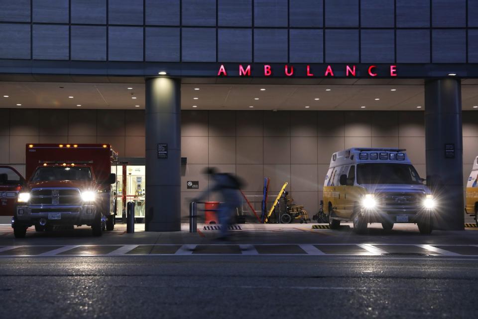 The ambulance bay at Ronald Reagan UCLA Medical Center