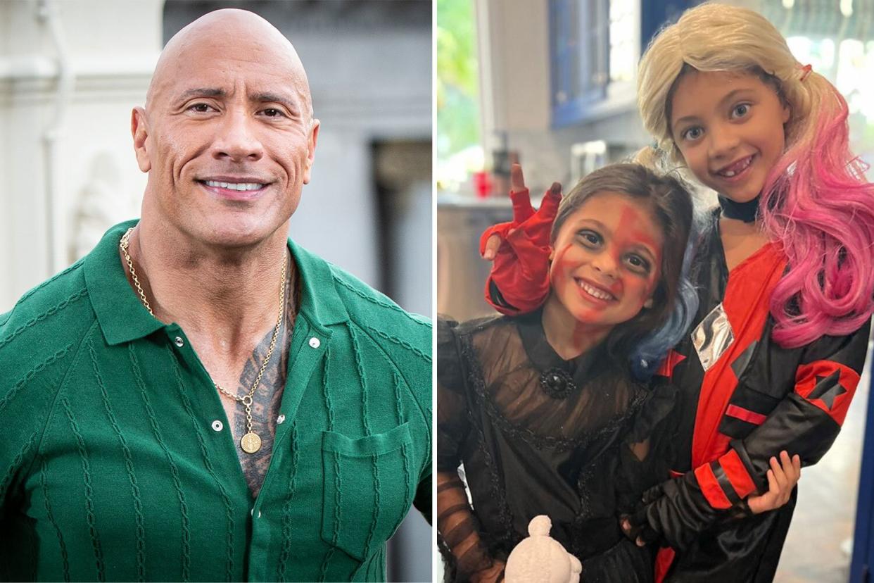 Lauren Hashian Shares Halloween Photo of Her and Dwayne Johnson's Daughters as 'Bad Girls'