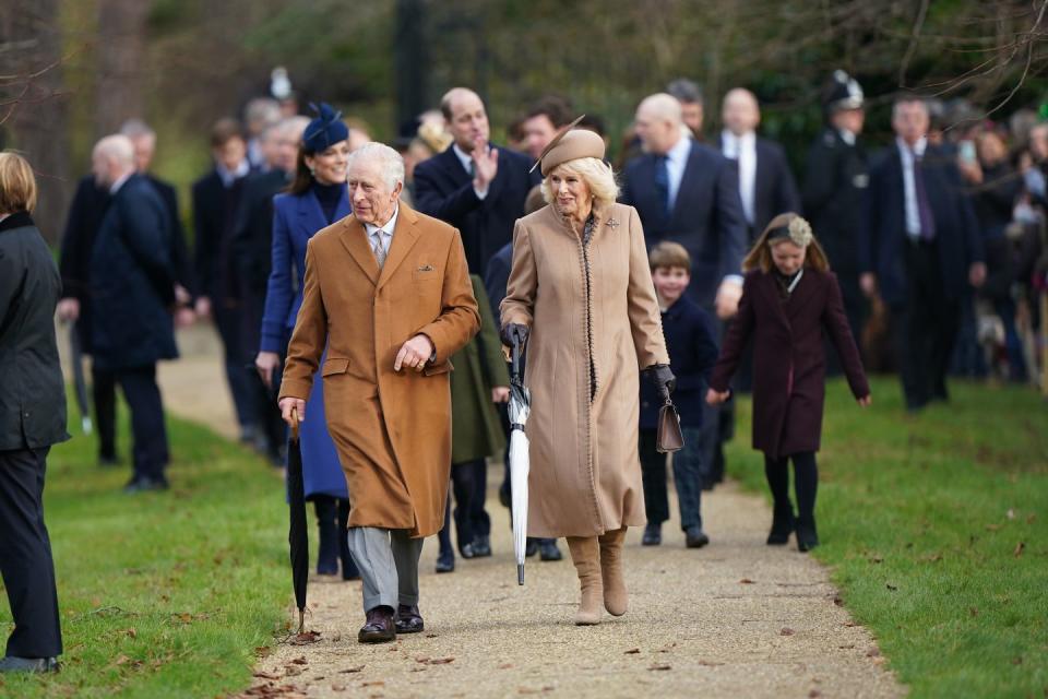 royals attends christmas day church service