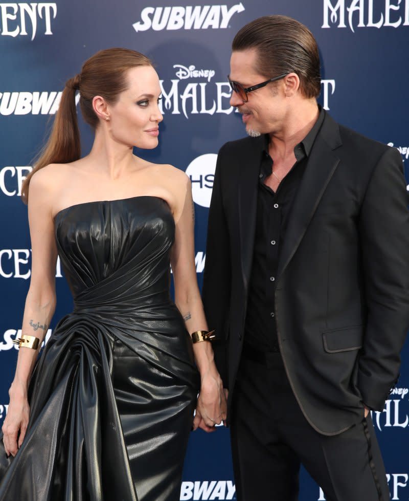 安潔莉娜裘莉（Angelina Jolie）與布萊德彼特（Brad Pitt）（AP）