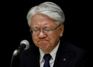 <p>Der Präsident und Geschäftsführer von Kobe Steel, Hiroya Kawasaki, nimmt an einer Pressekonferenz in Tokio, Japan, teil. (Bild: REUTERS/Toru Hanai) </p>