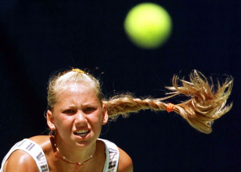 FILE PHOTO: Born on June 7, 1981: Anna Kournikova, Russian tennis player