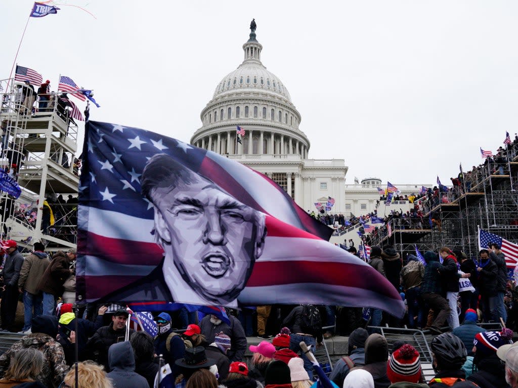 Supporters of Donald Trump storm the US Capitol on 6 January 2021 (EPA-EFE)