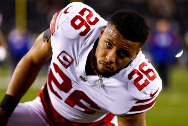 Frustrated Giants RB Saquon Barkley doesn't rule out sitting out for 2023  season