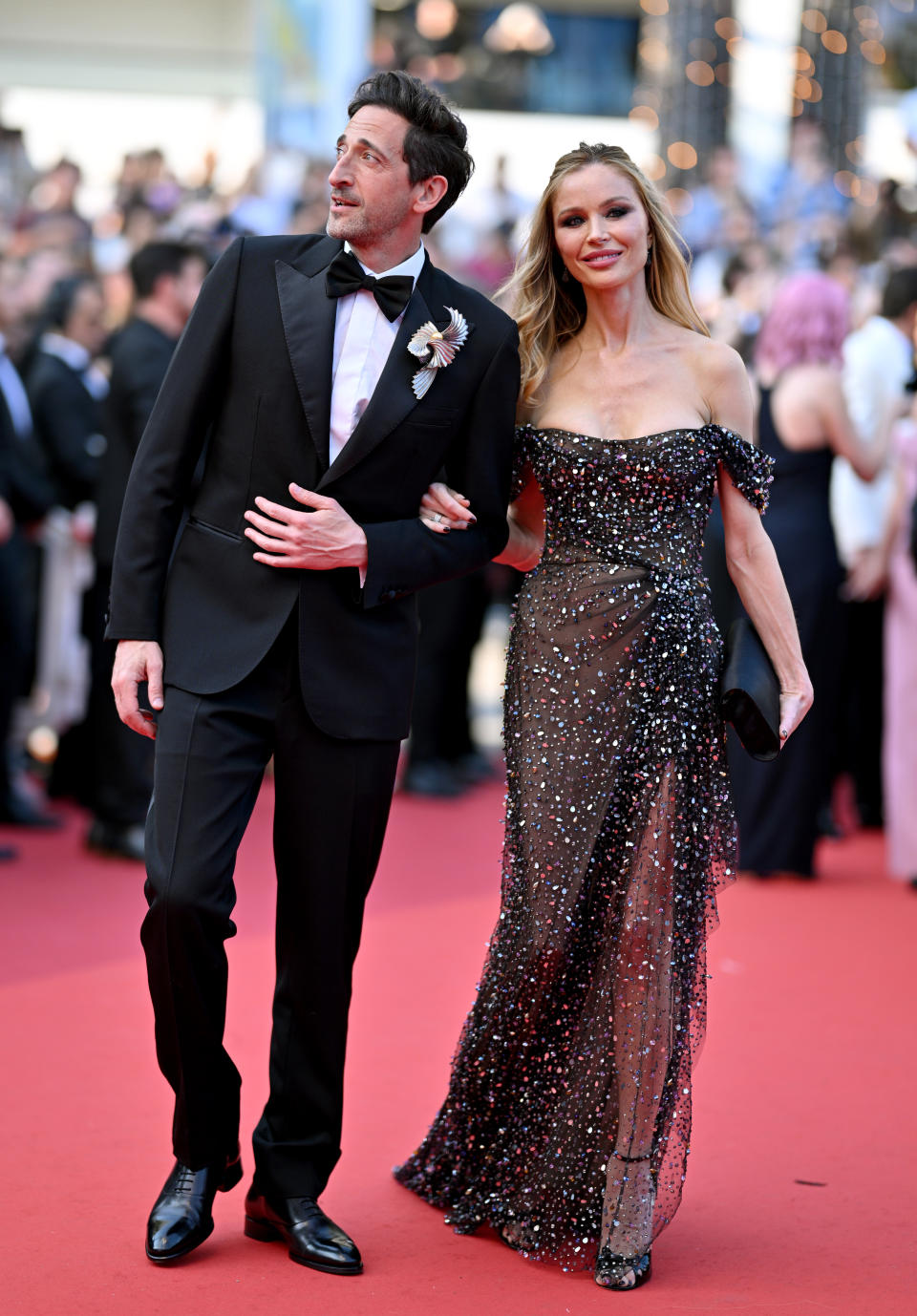 CANNES, FRANCE - MAY 23: Adrien Brody and Georgina Chapman attend the 