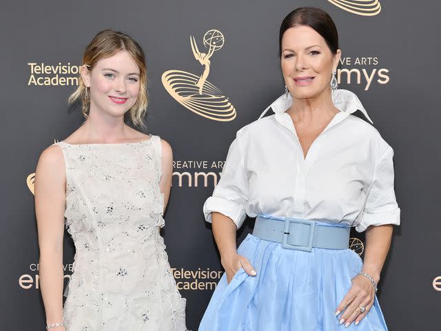 <p>Michael Buckner/Variety/Getty</p> Marcia Gay Harden and her daughter Julitta Dee Harden Scheel at the 2022 Creative Arts Emmy Awards on September 4, 2022 in Los Angeles, California.