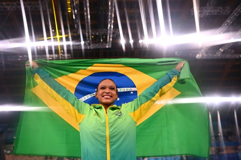 Since her Tokyo gold Rebeca Andrade has been under the spotlight in Brazil (Loic VENANCE)