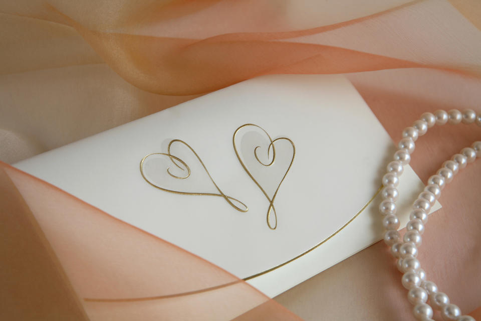 A wedding invitation