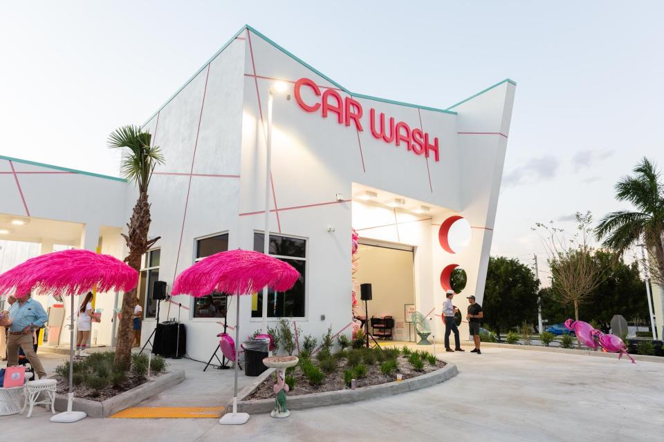 Pink Bird Car Wash, at 1510 Belvedere Road in West Palm Beach, is an express car wash business that features state-of-the-art equipment and technology.