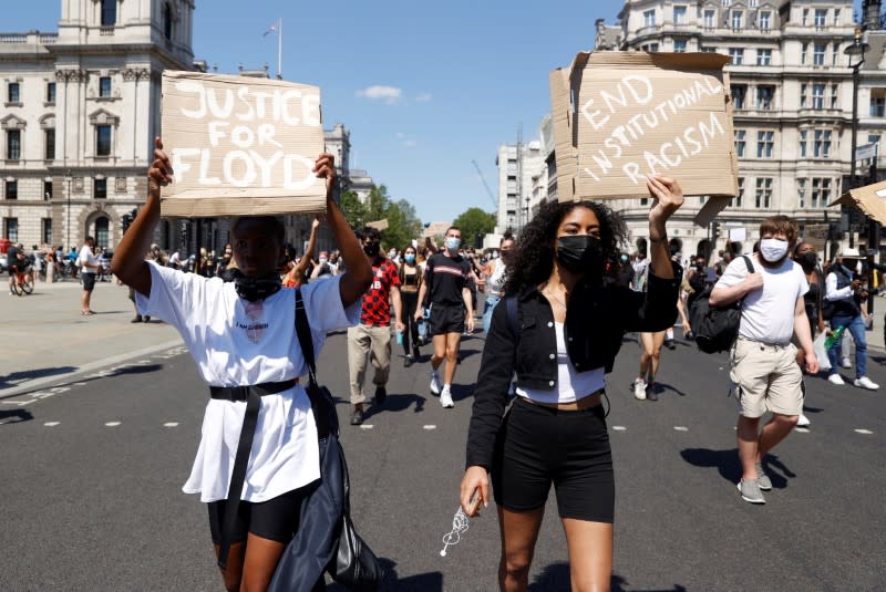 Protest against the death of George Floyd, in London