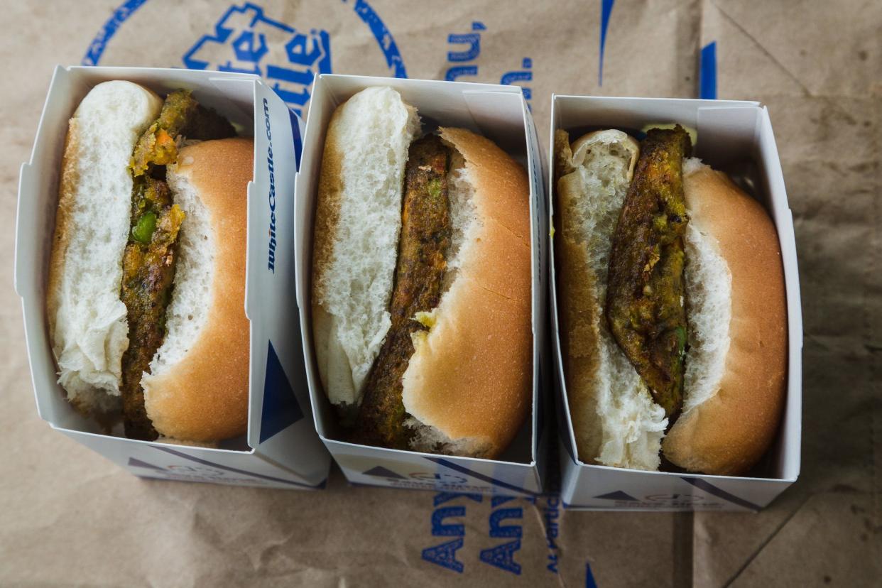 White Castle veggie sliders