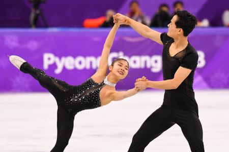 FILE PHOTO - Feb 15, 2018; Pyeongchang, South Korea; Tae Ok Ryom and Ju Sik Kim (PRK) compete in pairs free skating during the Pyeongchang 2018 Olympic Winter Games at Gangneung Ice Arena. Mandatory Credit: Robert Deutsch-USA TODAY Sports