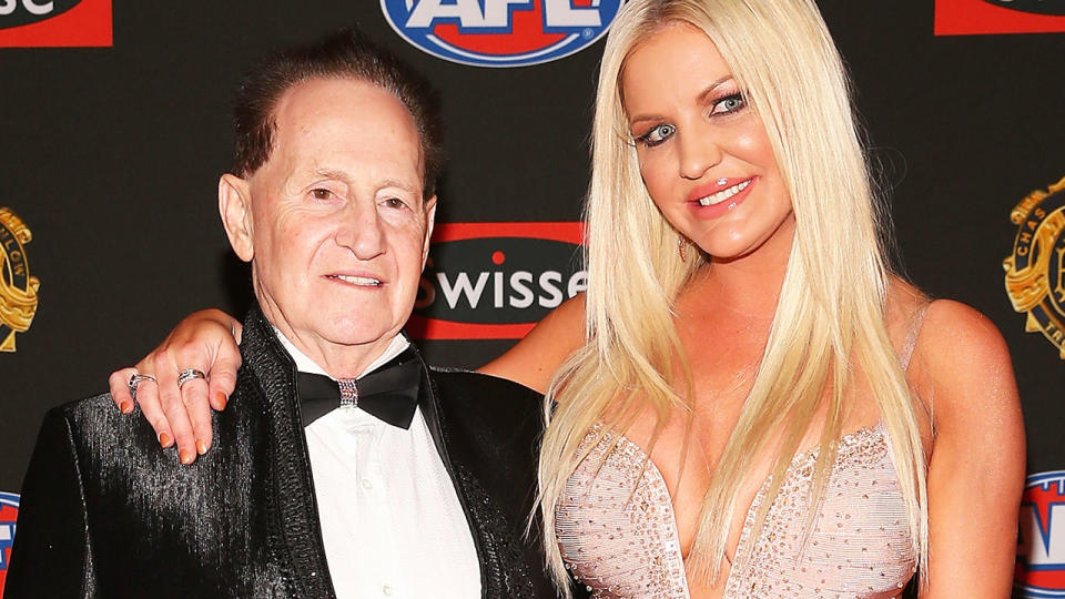 Geoffrey and Brynne Edelsten, pictured here at the Brownlow Medal in 2013.