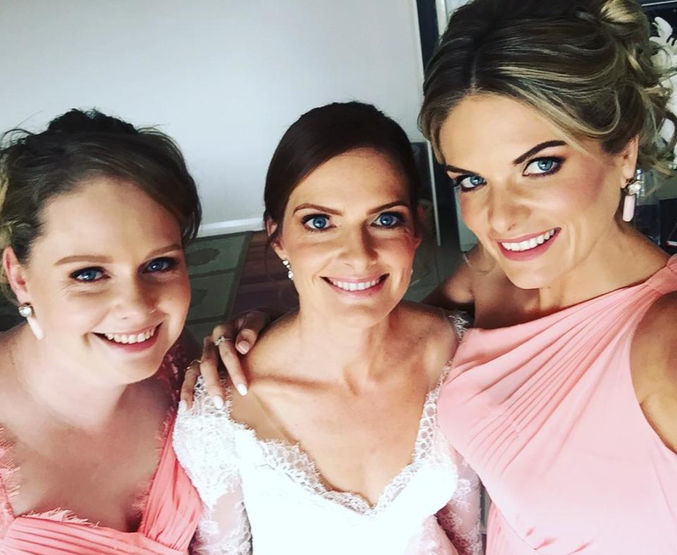 Erin Molan and her sisters Sarah and Flick. Photo: Instagram/erin_molan.