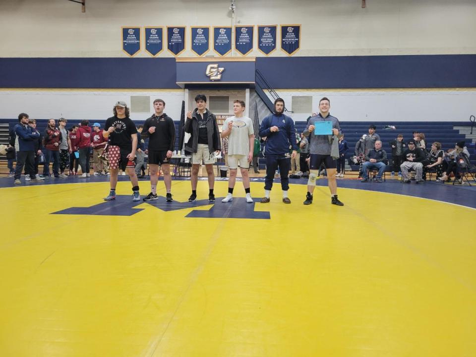 Hillsdale senior Stephen Petersen took first place in the 190-weight class at Grass Lake.