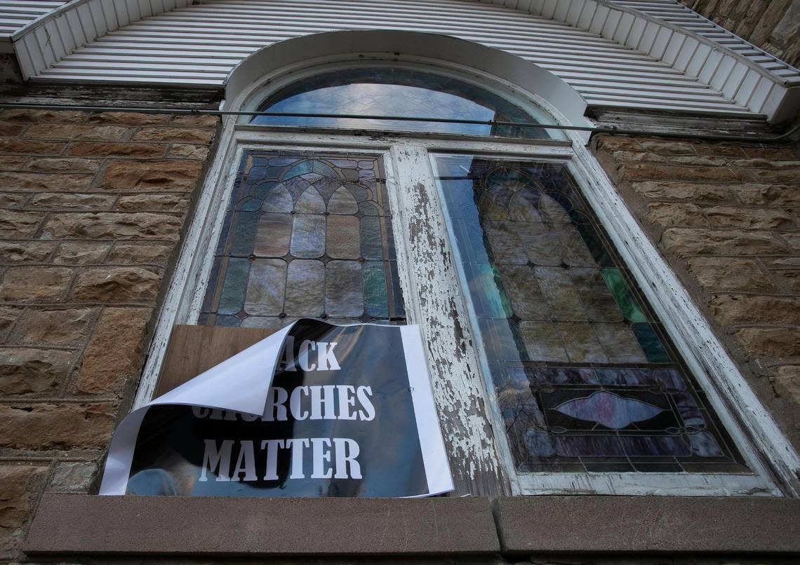 Parkville’s Washington Chapel C.M.E Church was vandalized during a recent burglary. Donations are being collected to renovate the building.