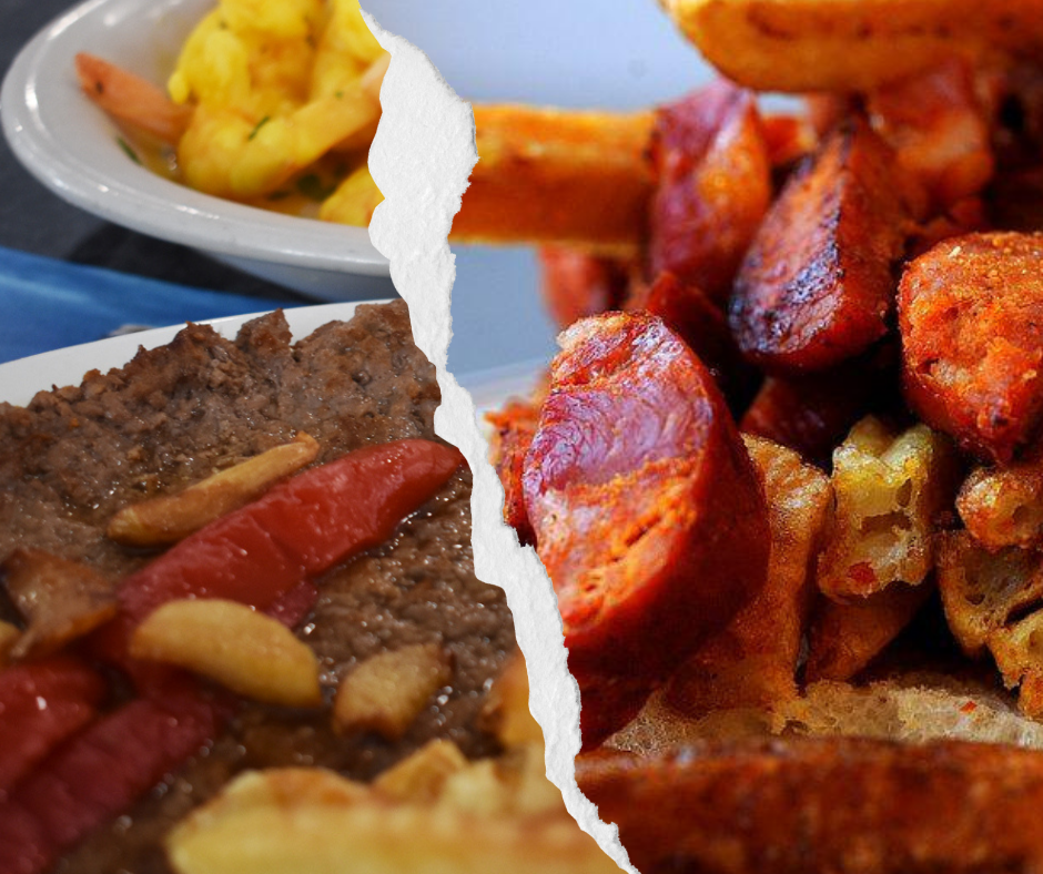 The fourth and final round of the iconic Fall River food bracket is chouriço and chips vs. Portuguese steak.