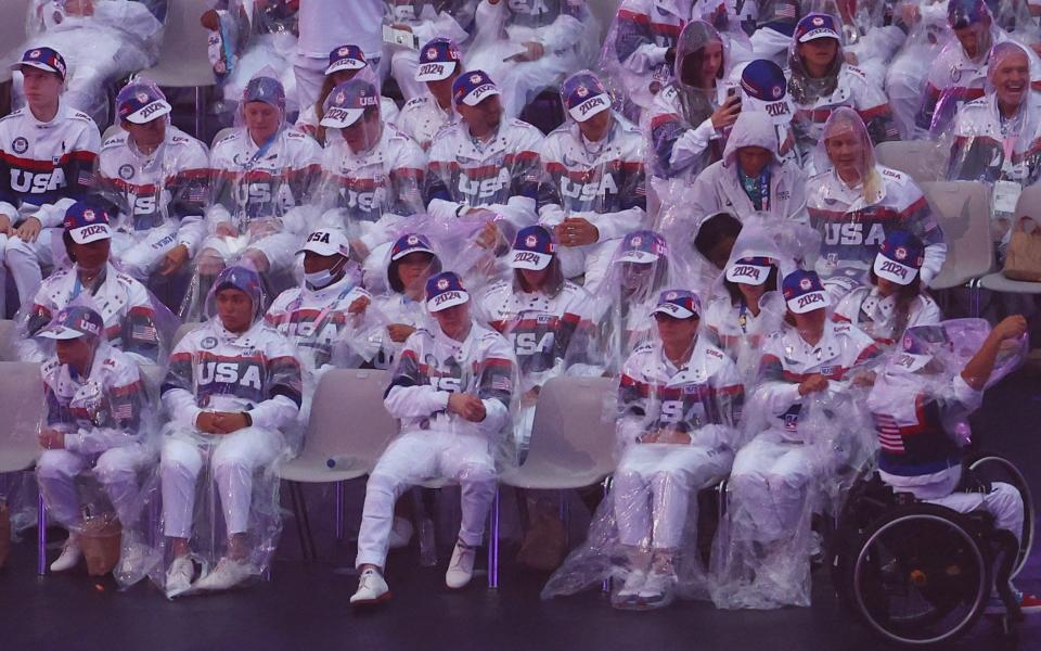 The USA team before the opening ceremony