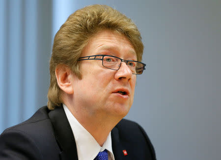 FILE PHOTO: Alexander Afanasiev, CEO of Moscow Exchange, speaks as he attends the Reuters Russia Investment Summit in Moscow, September 24, 2014. REUTERS/Maxim Shemetov/File Photo