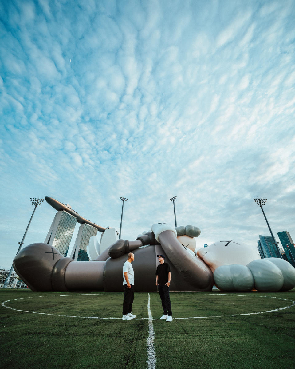 See the 42-metre-long inflatable art in person. Exhibition ends 21 November 2021. PHOTO: Aik Soon.