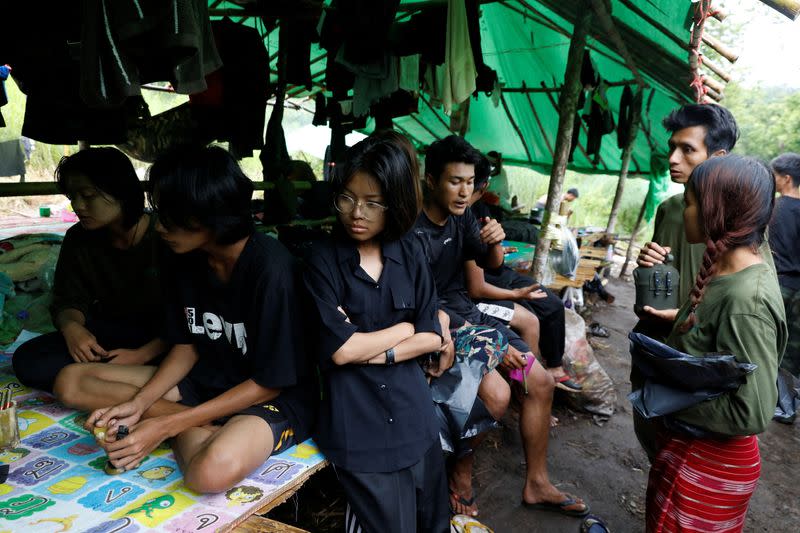 The Wider Image: In Myanmar jungle, civilians prepare to battle military rulers